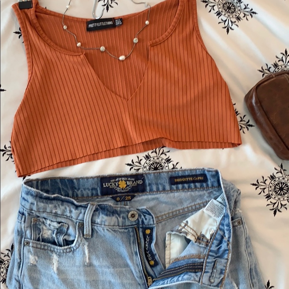 Burnt Orange Crop Top